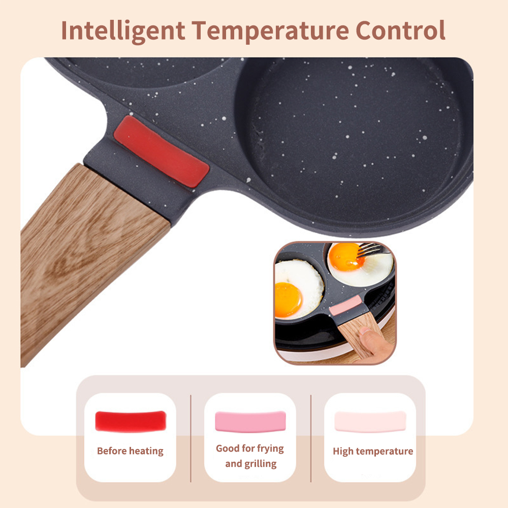 Non Stick 4-Cup Egg Frying Pan - Mini Pancake Griddle ulasan dan harga