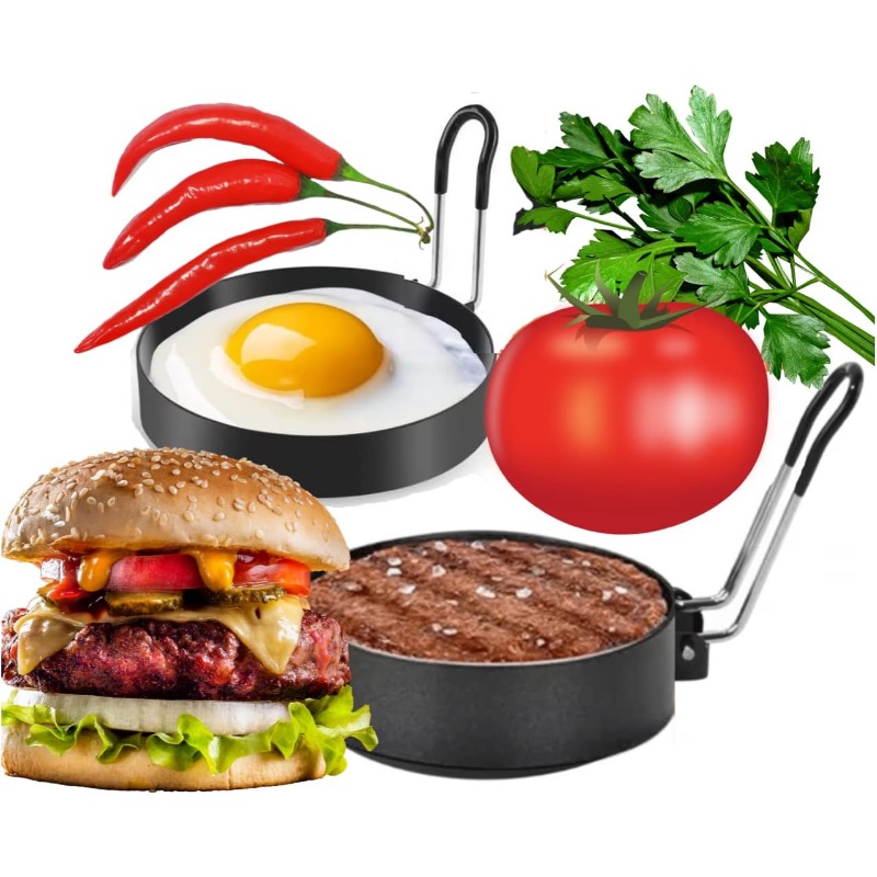 Egg Ring Mold Stainless Steel  - Mini Pancake Griddle ulasan dan harga