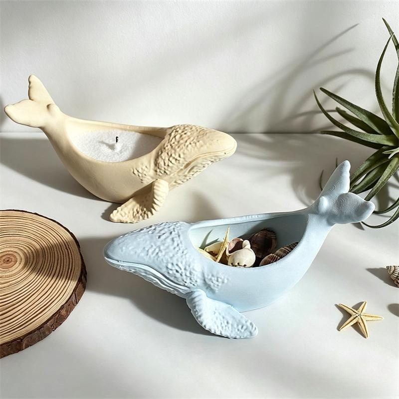 Whale Shape Cement Flowerpot S - Potsticker Mold ulasan dan harga