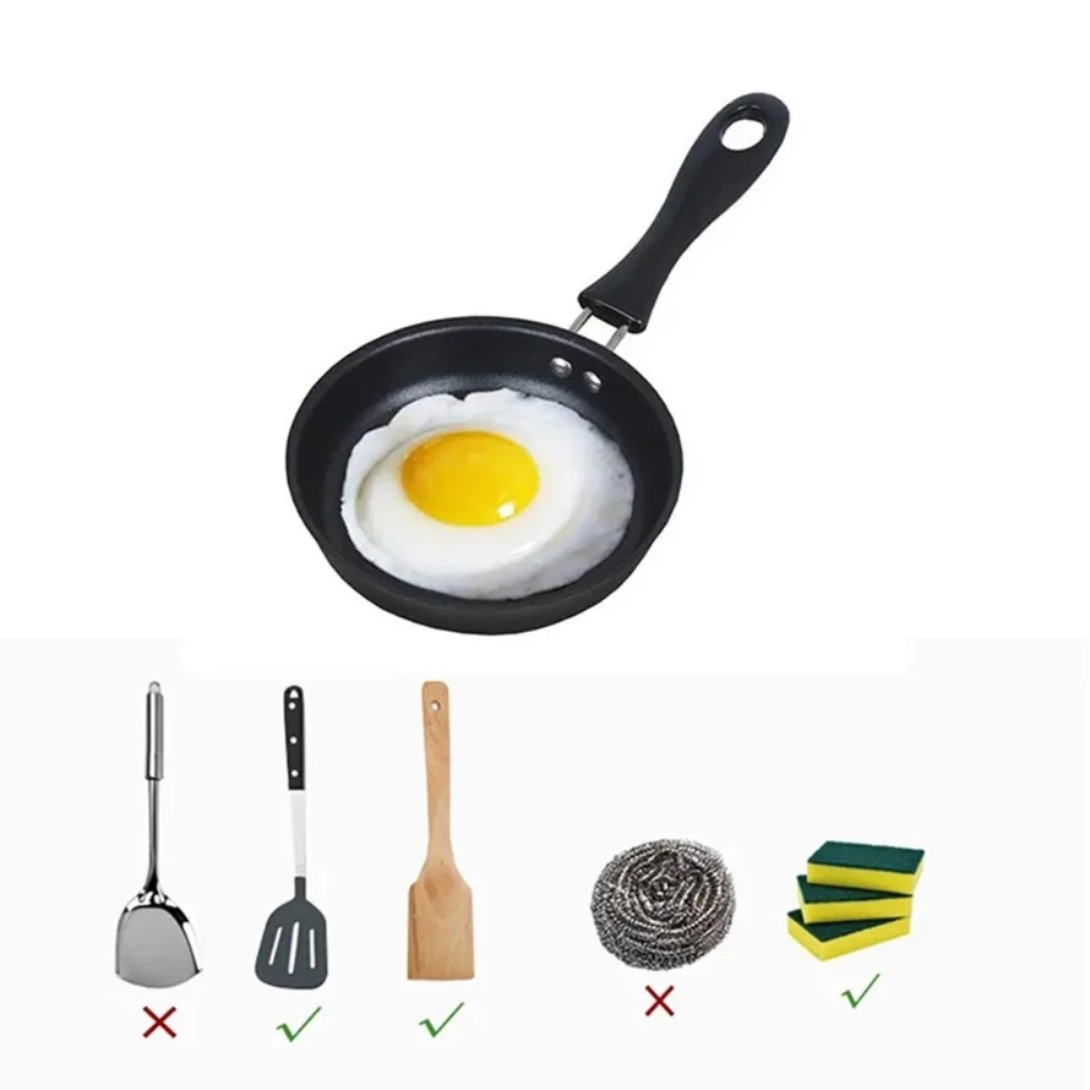 Mini Frying Pan with Handle Po - Mini Pancake Griddle ulasan dan harga