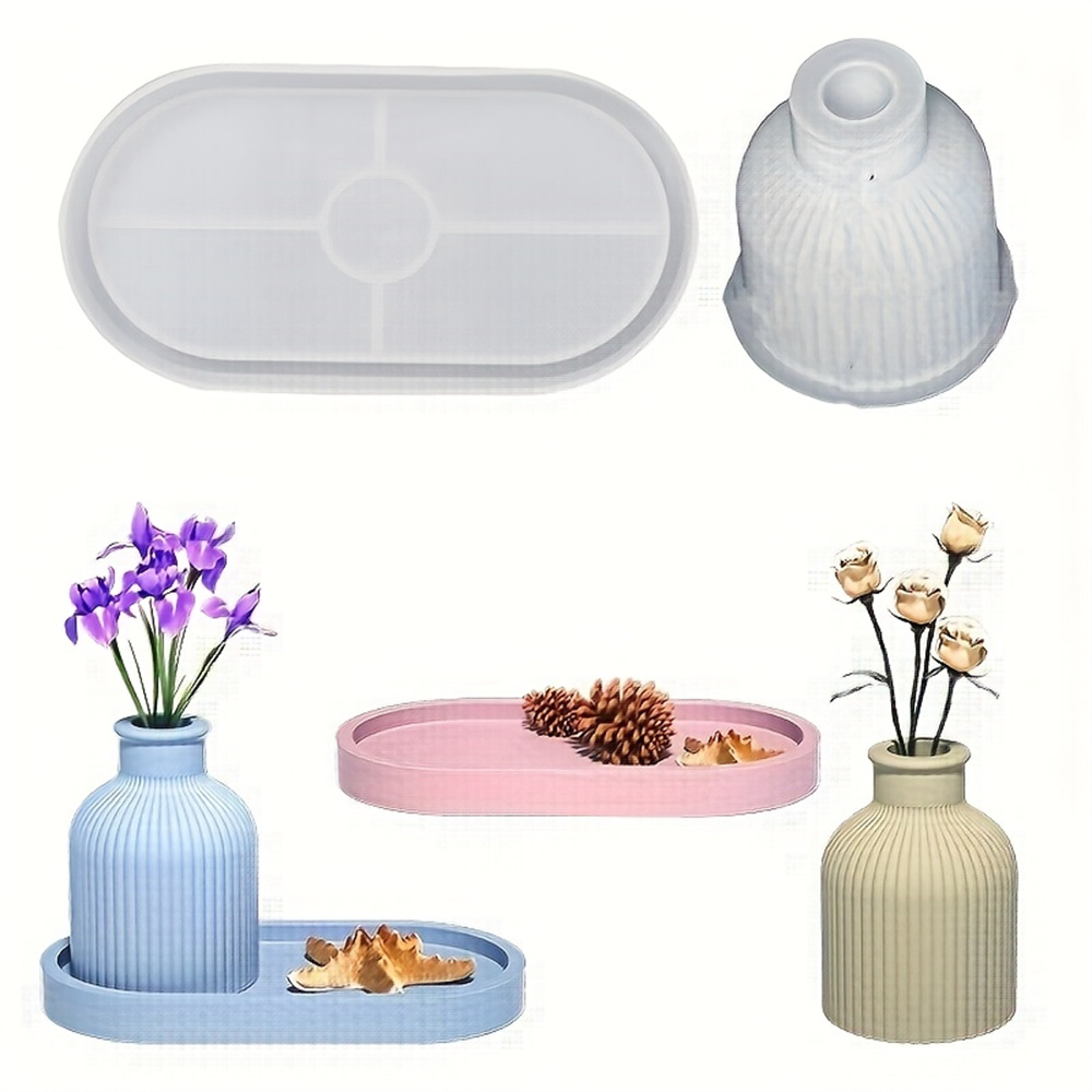1/2pcs Vase Tray Silicone Mold - Potsticker Mold ulasan dan harga